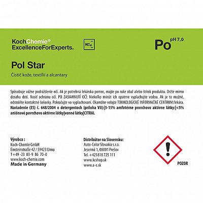 KochChemie Produktová etiketa - Pol Star