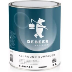 Debeer 8-86740 Allround Surfacer plnič čierny 3L